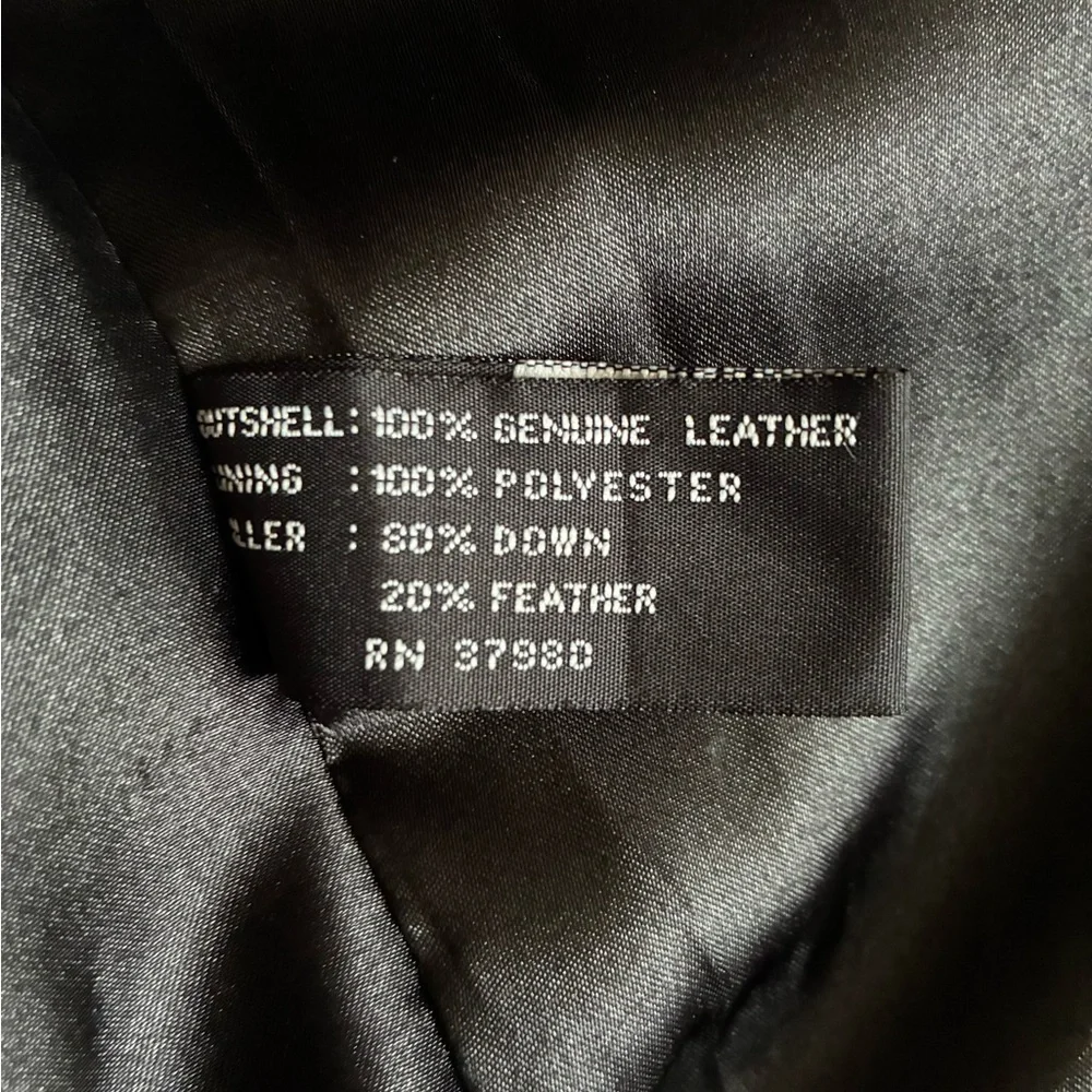 Vintage FUBU Sports Leather Puffer Vest - Black - Men’s Large - Y2K Streetwear - Picture 4 of 8